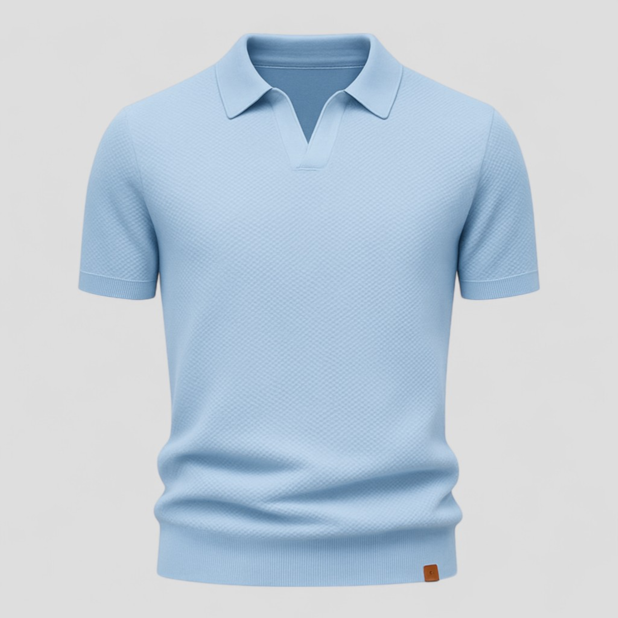 Polo Uomo Manica Corta Strutturata in Cotone - Vari Colori e Taglie - Cielo blu - abbigliamento maschile corta maglietta polo casual manica men's top clothes polo polo estiva polo fit slim polo in cotone polo moderno polo shirt elegante polo shirt strutturato polo shirt uomo polo uomo strutturata t-shirt con colletto uomo - Concept Palermo