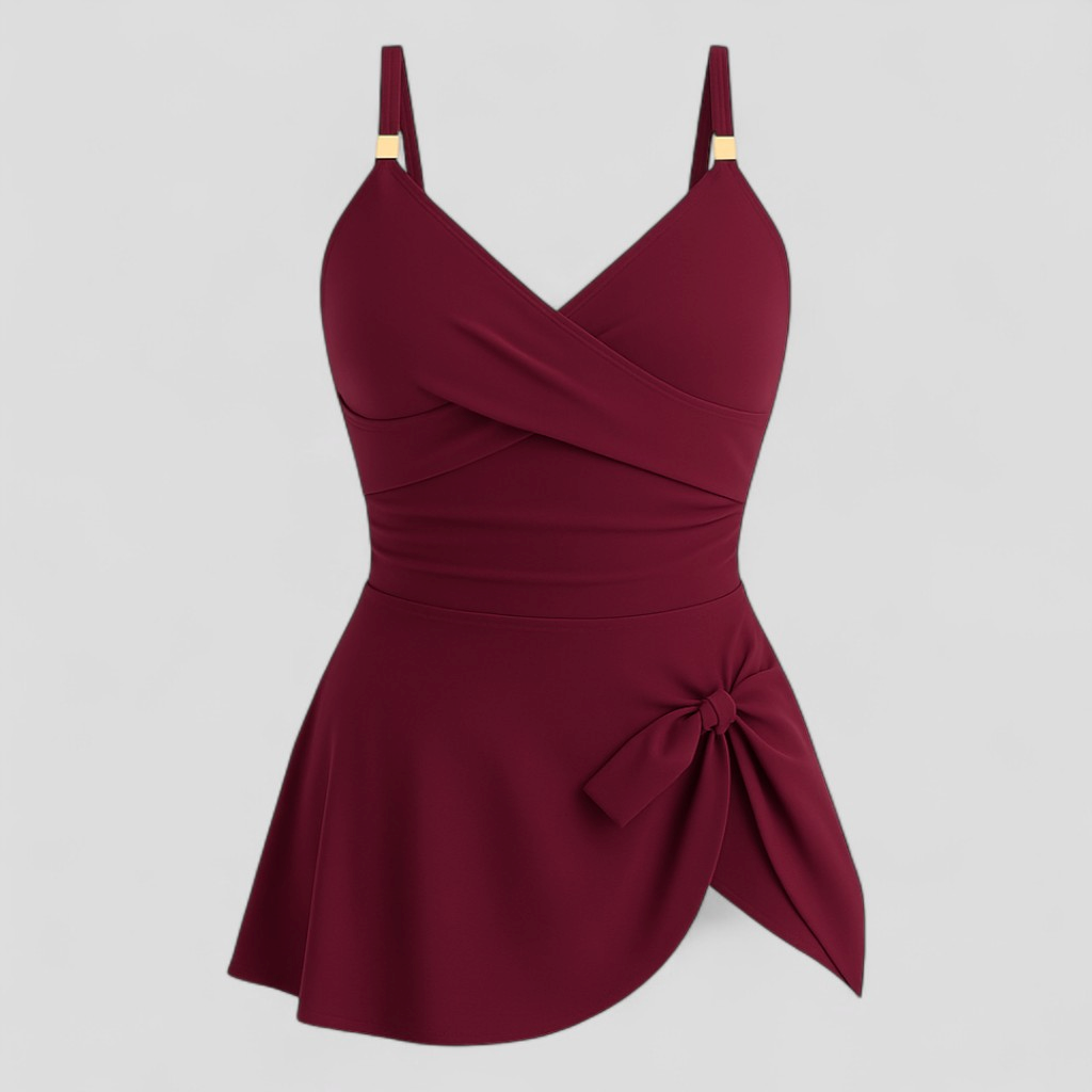 Costume Intero Donna Modellante Controllo Pancia Nero con Spalline Regolabili - Borgogna - abbigliamento mare per donne beachwear comodo per donne controllo costume costume da bagno con ruches costume da bagno femminile costume da bagno snellente costume da mare 2025 costume da spiaggia elegante costume elastico per piscine costume intero costume intero controlla pancia costume sexy con incrocio donna intero pancia swimwear - Concept Palermo