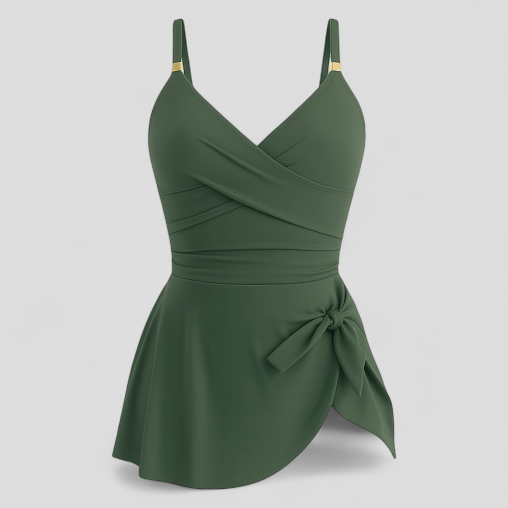 Costume Intero Donna Modellante Controllo Pancia Nero con Spalline Regolabili - Verde oliva - abbigliamento mare per donne beachwear comodo per donne controllo costume costume da bagno con ruches costume da bagno femminile costume da bagno snellente costume da mare 2025 costume da spiaggia elegante costume elastico per piscine costume intero costume intero controlla pancia costume sexy con incrocio donna intero pancia swimwear - Concept Palermo