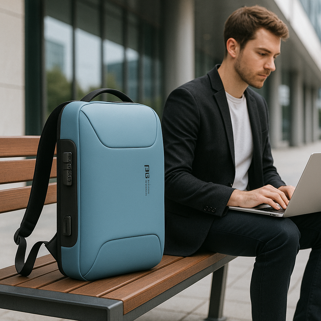 Zaino Uomo Impermeabile per Laptop 15.6" con USB, Antifurto, Grande Capacità - - accessoires bags impermeabile laptop lavoro tassen uomo zaino zaino lavoro - Concept Palermo