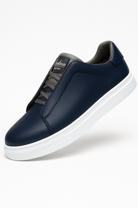 Sneaker Uomo Slip-On Leggera e Traspirante con Elastici - Comfort Quotidiano - Disponibile in 3 Colori - Blu - colori elastici eleganza Linen Men Men's Shoes minimal shoes Shoes men slip sneaker sneaker uomo Solid - Concept Palermo
