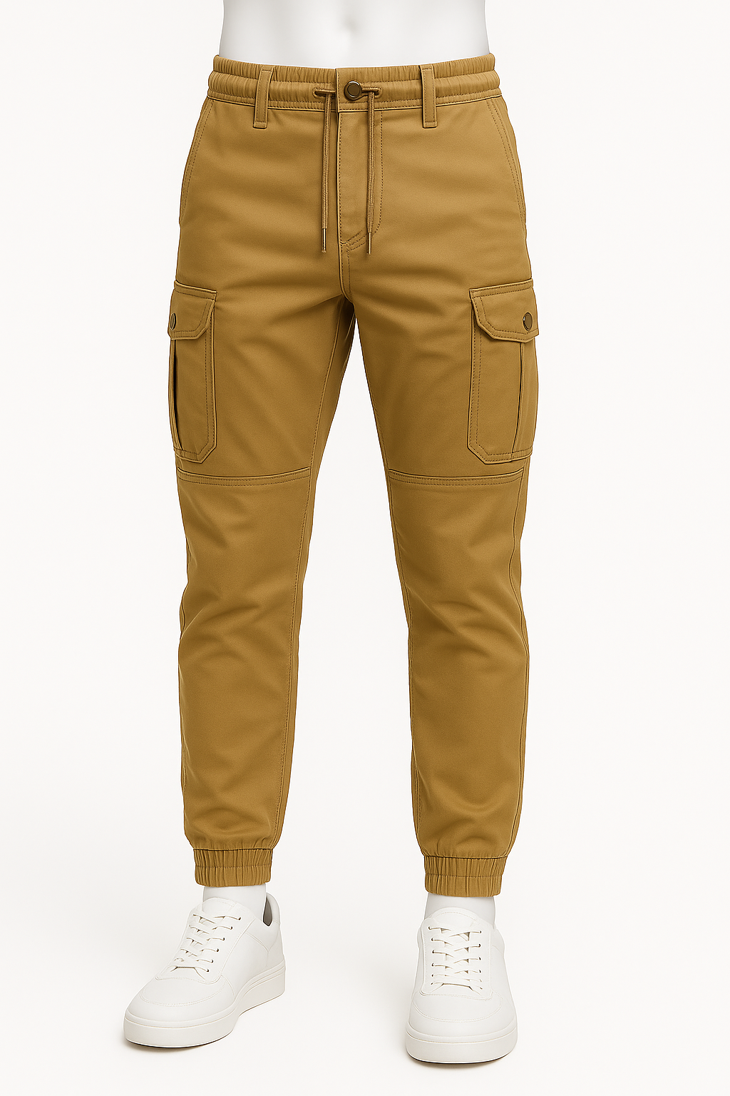 Pantaloni Jogger Cargo Uomo – Comfort Tattico con Stile Urbano - Cachi - cargo comfort jogger Men Casual & Sports Pants New Arrival pantaloni pantaloni jogger pants stile tattico - Concept Palermo