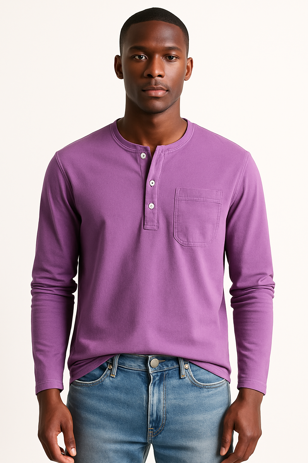 Maglia Henley Uomo a Maniche Lunghe – Stile Casual con Tasche e Colori Versatili - - casual colori henley lunghe maglia maglia henley maniche men's polo men's polo shirt men's top clothes Shirts und Polos - Concept Palermo