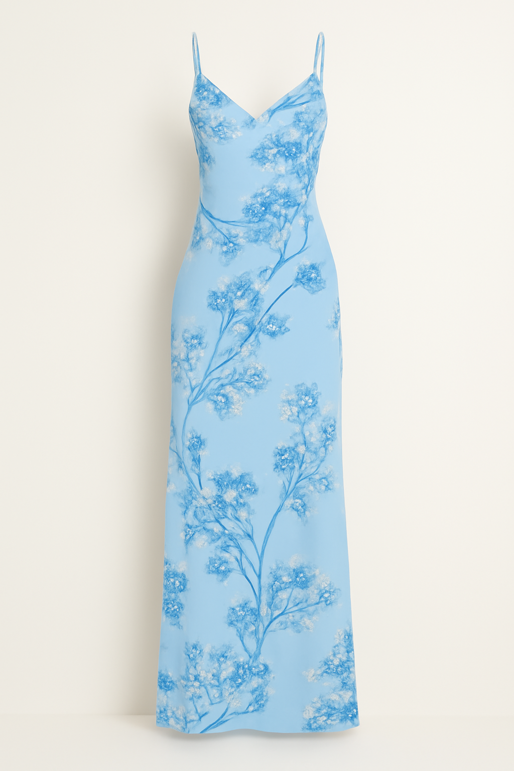 Abito Lungo Floreale in Ceramica Morbido Donna - Design Senza Tempo ed Elegante - Blu Floral - abito abito ceramica casual dresses ceramica donna DRESS Dresses female dress floreale Maxi dress Mini Dresses tempo - Concept Palermo