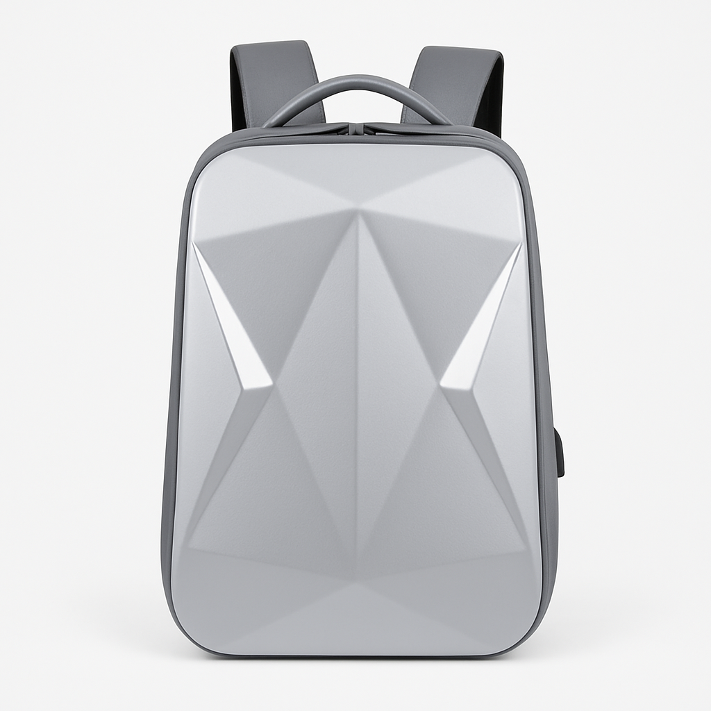 Zaino rigido impermeabile da viaggio con porta USB Uomo - Argento - Backpacks bags impermeabile porta rigido uomo viaggio zaino zaino rigido - Concept Palermo