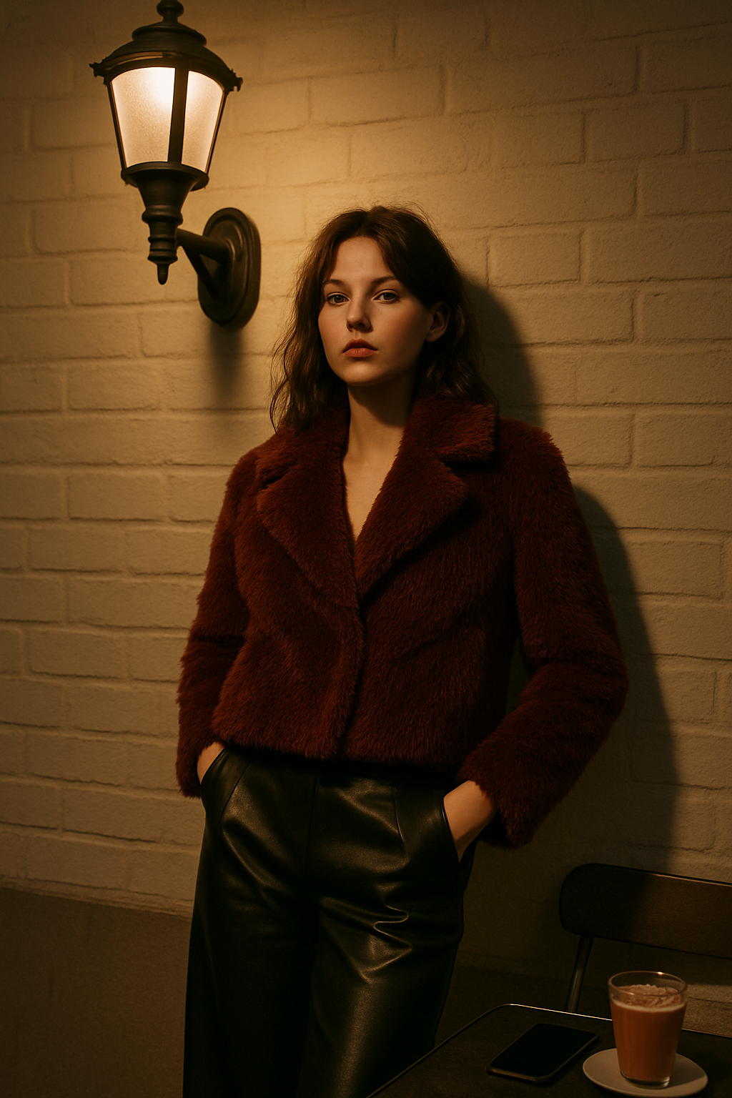 Giacca effetto pelliccia con design moderno Rosso Uomo - - coat coats coats for women design effetto giacca giacca effetto Jackets & Coats pelliccia uomo women's coats & jackets - Concept Palermo