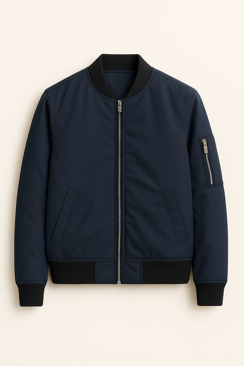 Giacca classica con cerniera - Minimalista. Maschile. Moderna - Blu - cerniera classica giacca giacca classica Jacket jacket for men Jackets maschile men's coats & jackets minimalista moderna Winter jacket men - Concept Palermo