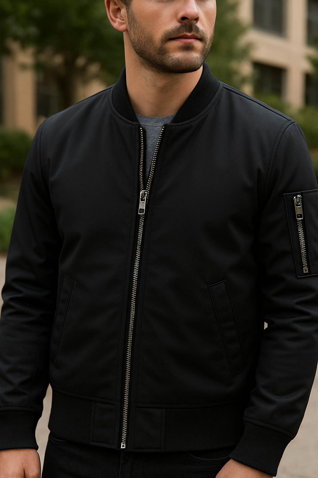 Giacca classica con cerniera - Minimalista. Maschile. Moderna - - cerniera classica giacca giacca classica Jacket jacket for men Jackets maschile men's coats & jackets minimalista moderna Winter jacket men - Concept Palermo