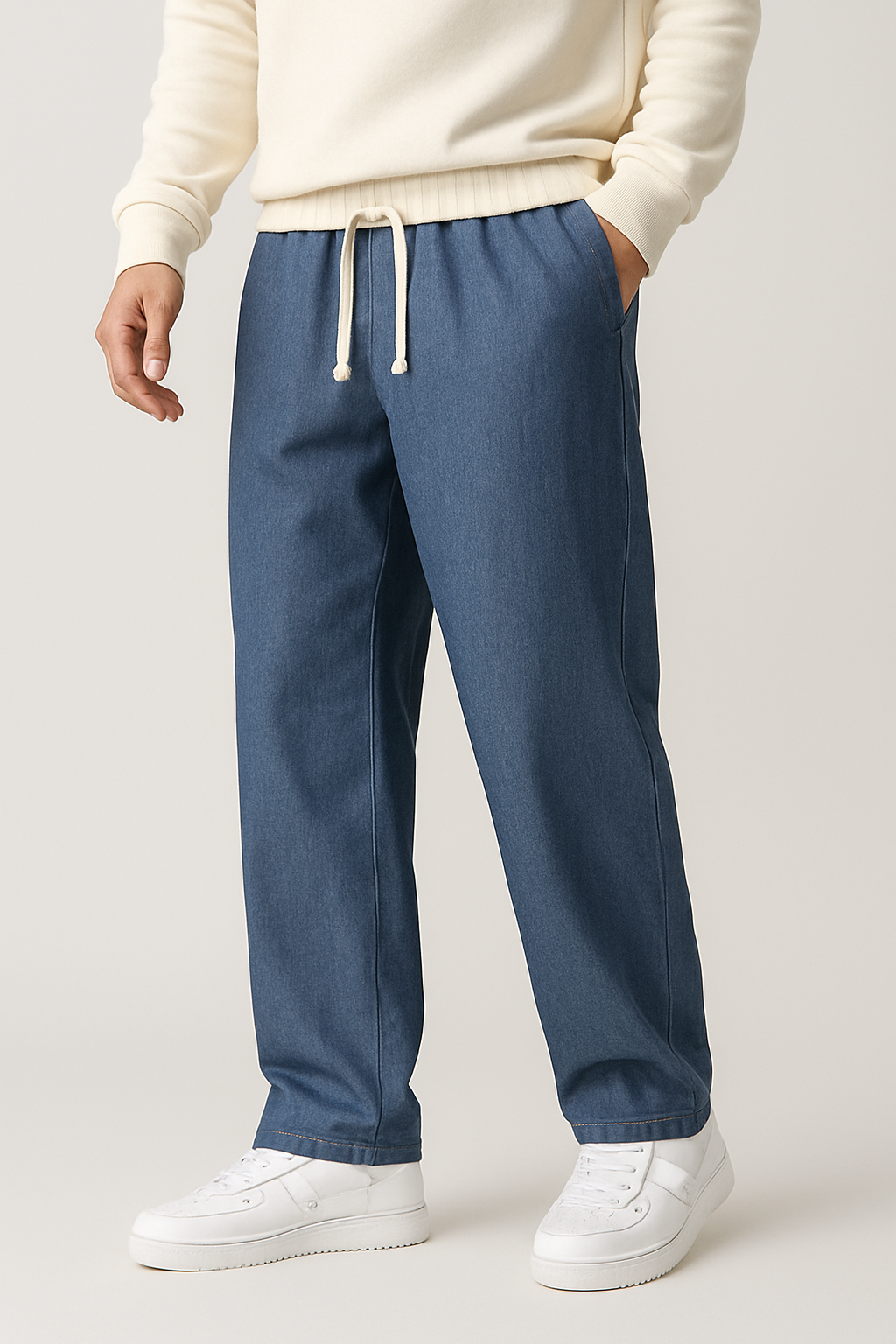 Pantaloni larghi e dritti in velluto a coste stile retrò Uomo - - coste dritti larghi pantaloni pantaloni larghi pants pants_sept24 retr stile - Concept Palermo