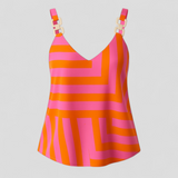 Elegante damesblouse van licht chiffon, lange mouwen, diverse kleuren en maten