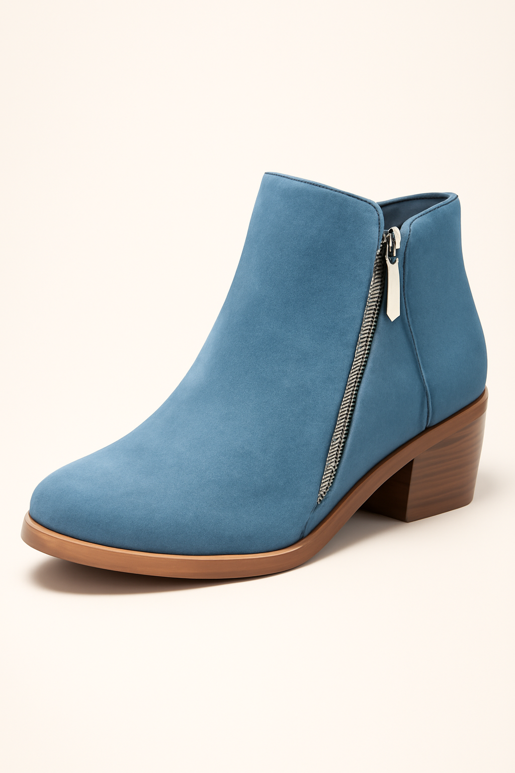 Stivaletti Donna Neri in Vera Pelle Scamosciata, Tacco Basso Comfort, Cerniera Laterale - Blu - BOOTS Boots & Shoes cerniera dettaglio donna pelle scamosciata shoes stivaletti stivaletti pelle - Concept Palermo