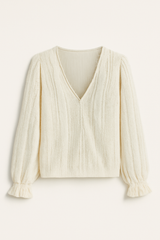 Bohemien blouse met kanten details en comfortabele pasvorm dames