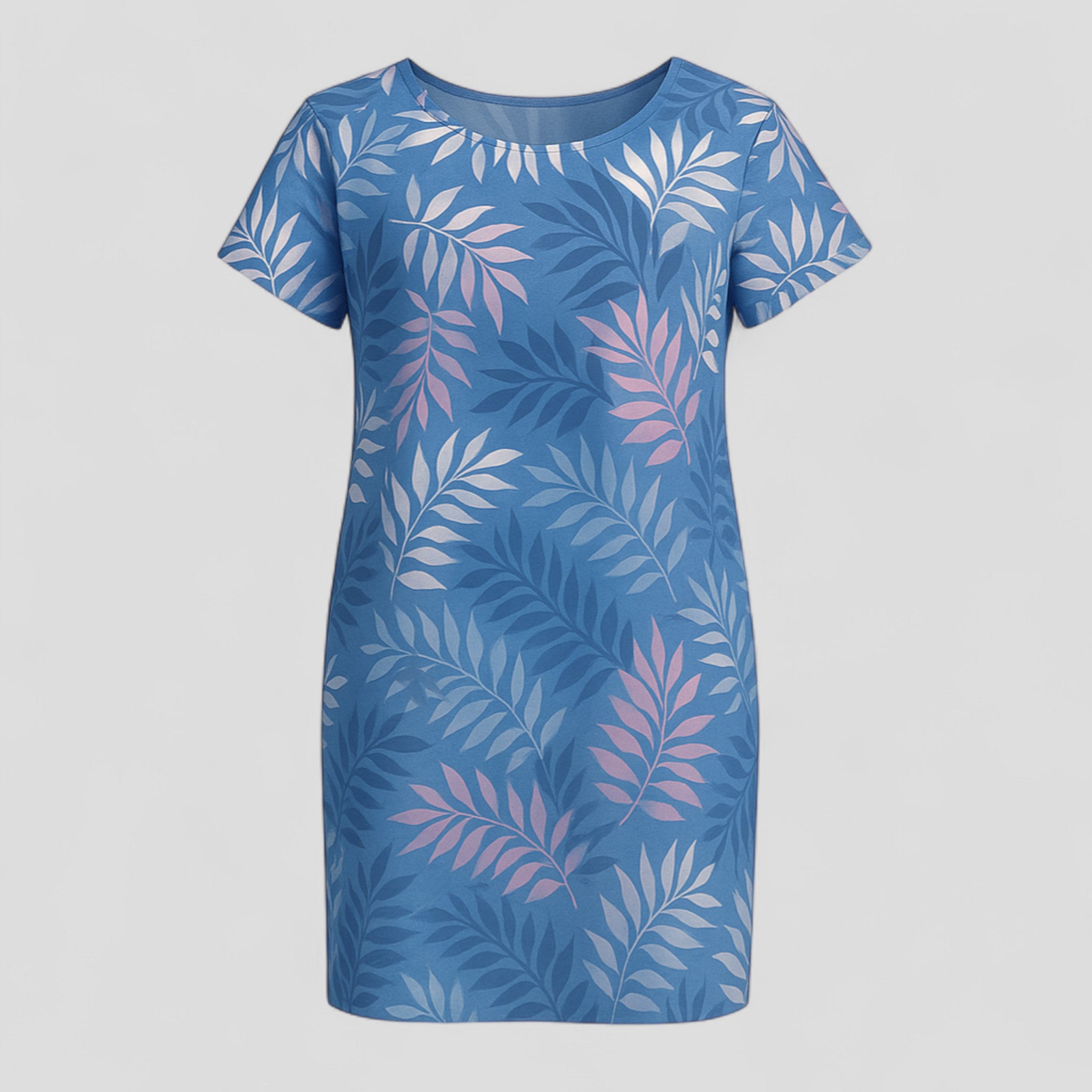 Vestito Estivo Donna Floreale in Cotone Leggero - Abito Casual Elegante Comodo - Blu 3 - abbigliamento comodo abito abito casual abito con stampa abito donna abito versatile casual donna dresses moda femminile naturale stampa stile informale tessuto traspirante vestibilità ampia vestito estivo - Concept Palermo