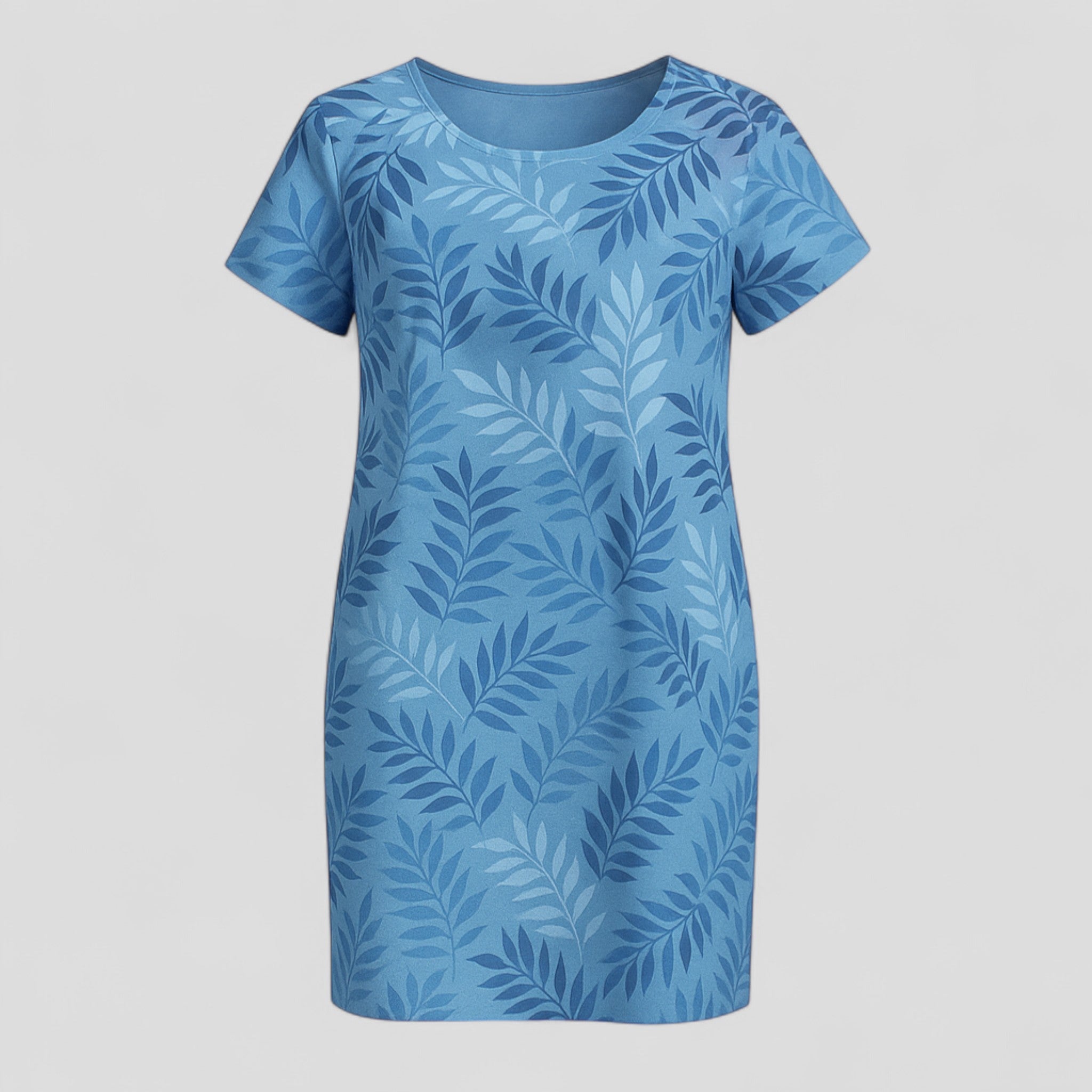 Vestito Estivo Donna Floreale in Cotone Leggero - Abito Casual Elegante Comodo - Blu 2 - abbigliamento comodo abito abito casual abito con stampa abito donna abito versatile casual donna dresses moda femminile naturale stampa stile informale tessuto traspirante vestibilità ampia vestito estivo - Concept Palermo