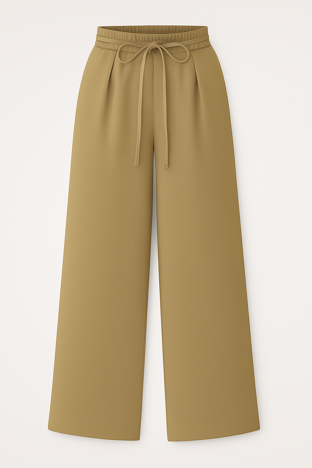 Pantaloni palazzo a vita alta con lacci – Eleganza e comodità - Beige - alta comodità eleganza lacci palazzo pantaloni pantaloni palazzo pants suits and pants - Concept Palermo