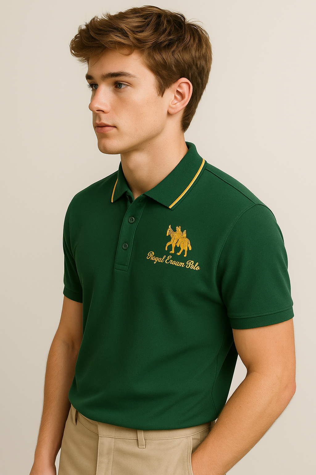 Polo Uomo Ricamata in Cotone Piqué a Contrasto - Vestibilità Regular, Vari Colori - - contrasto dettagli men's polo men's polo shirt men's top clothes polo polo dettagli ricamati shirts & polos Shirts und Polos uomo - Concept Palermo