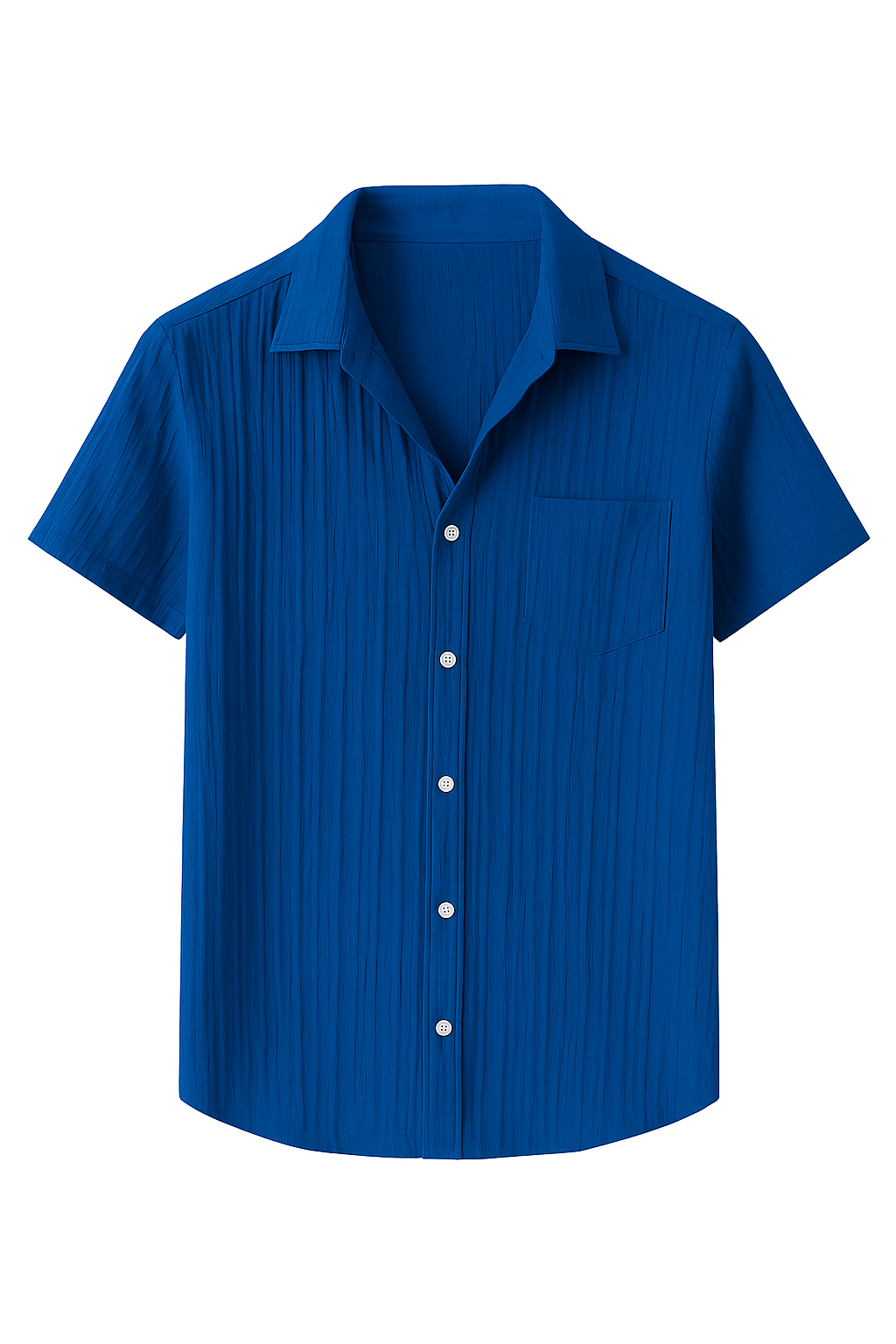 Camicia Estiva a Coste con Colletto Aperto Pelle Uomo - Blu reale - aperto camicia camicia estiva colletto coste estiva men's polo men's polo shirt men's top clothes pelle polo shirts & polos - Concept Palermo