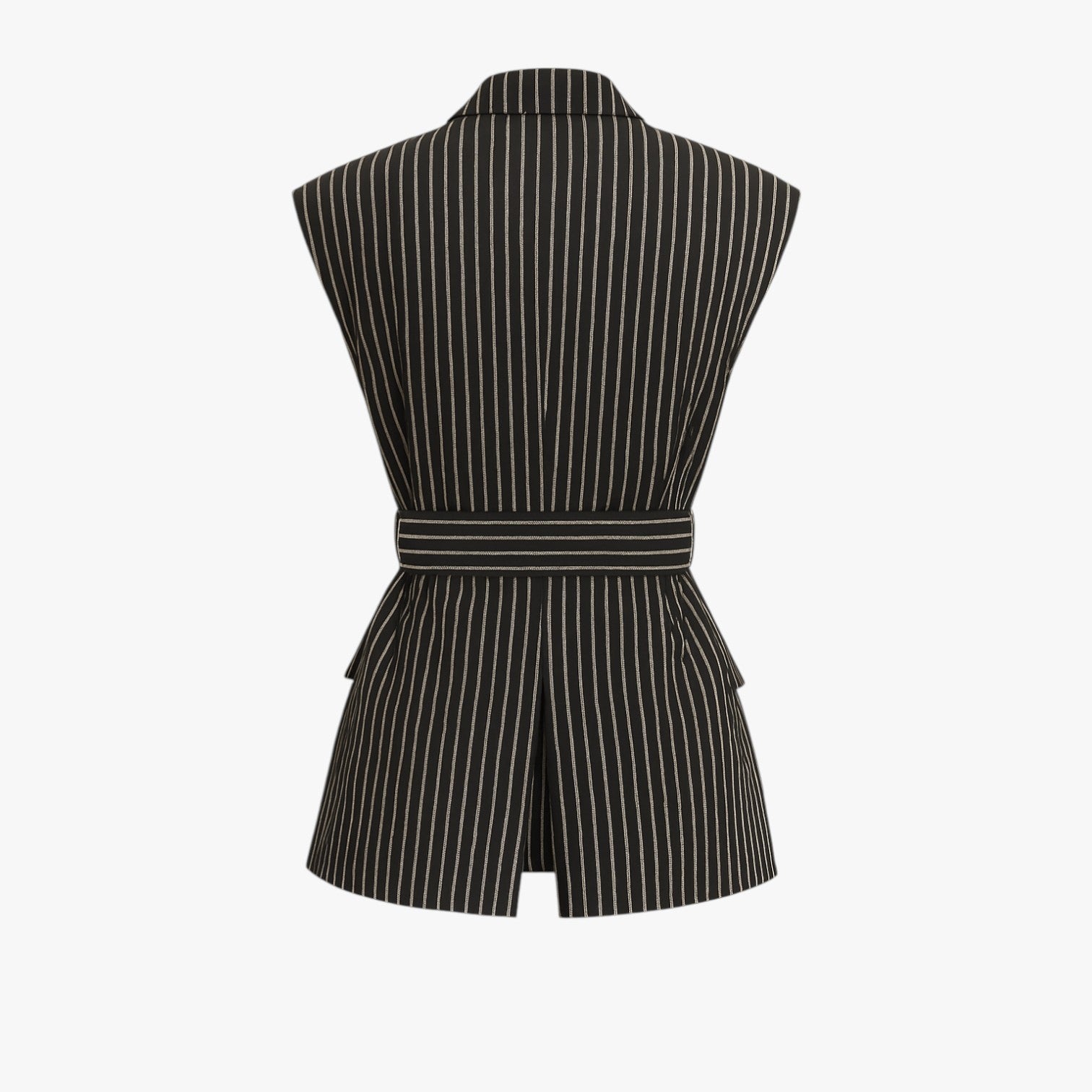 Gilet lungo a righe con cintura in misto cotone Uomo - - cintura clothes cotone gilet gilet righe misto outerwear regular righe sleeveless slight stretch uomo vests women women clothes women's clothes women's top clothes - Concept Palermo