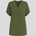 Vestido de mujer con escote en V