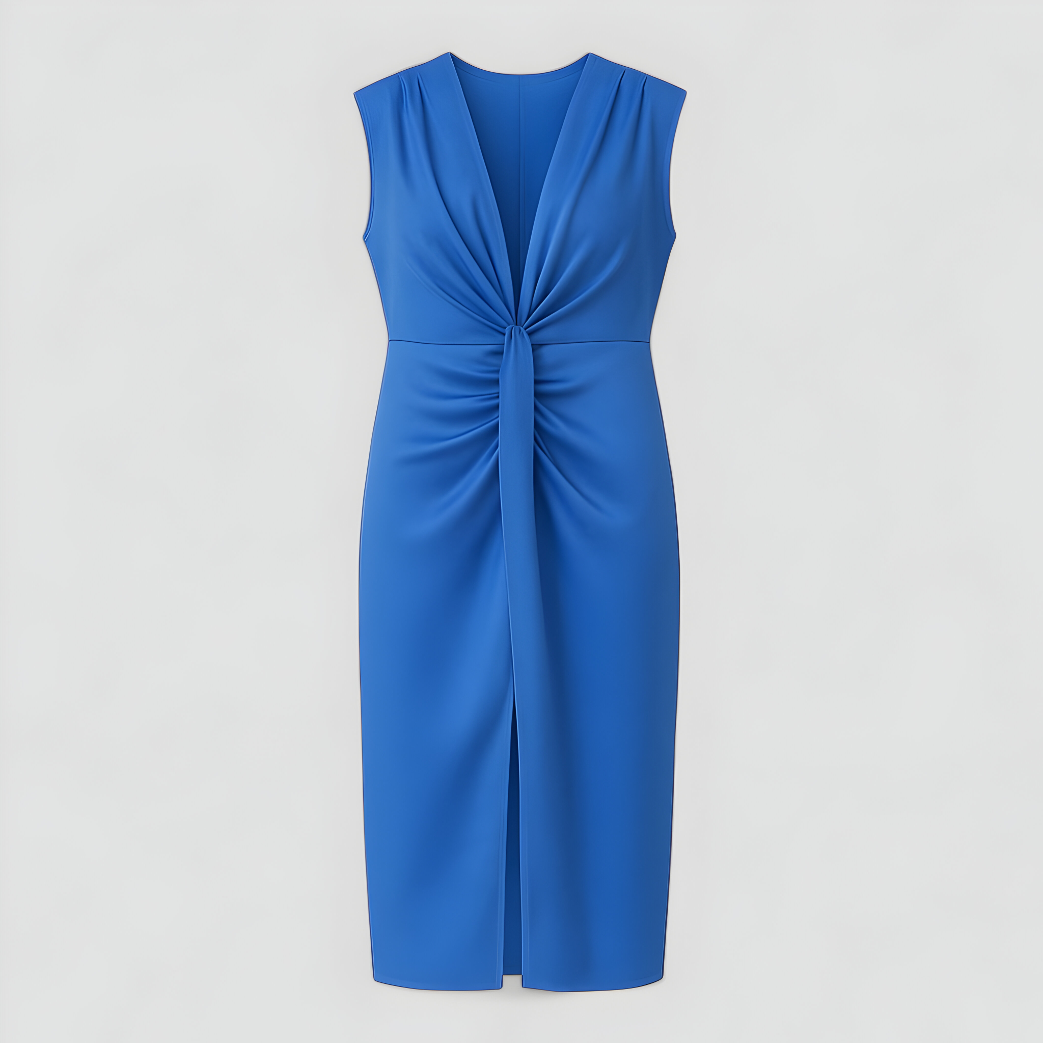 Abito da Cerimonia Donna in Raso Lucido Elegante per Feste e Occasioni Speciali - Blu Taglia unica - abito abito cerimonia abito con spacco abito elegante abito in diverse colorazioni abito in raso abito per eventi abito raffinato abito taglia unica cerimonia donna dresses lucido raso vestito con scollatura vestito da sera vestito stretch - Concept Palermo