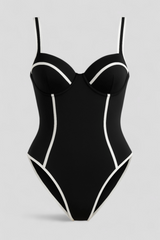 Elegante slim fit dames badpak - perfect voor strand en zwembad