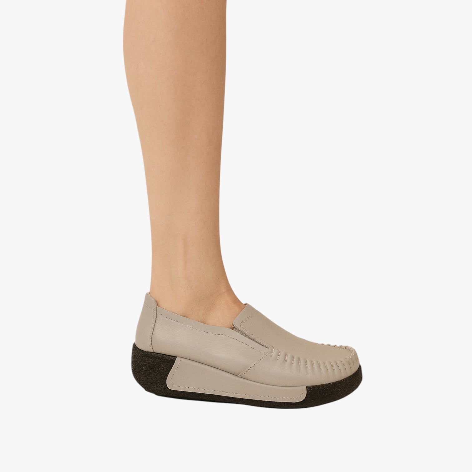 Mocassini in vera pelle - Morbidi e comodi con plateau per le mamme - - comodi mamme mocassini mocassini vera morbidi pelle plateau shoes shoes for women womens shoes - Concept Palermo