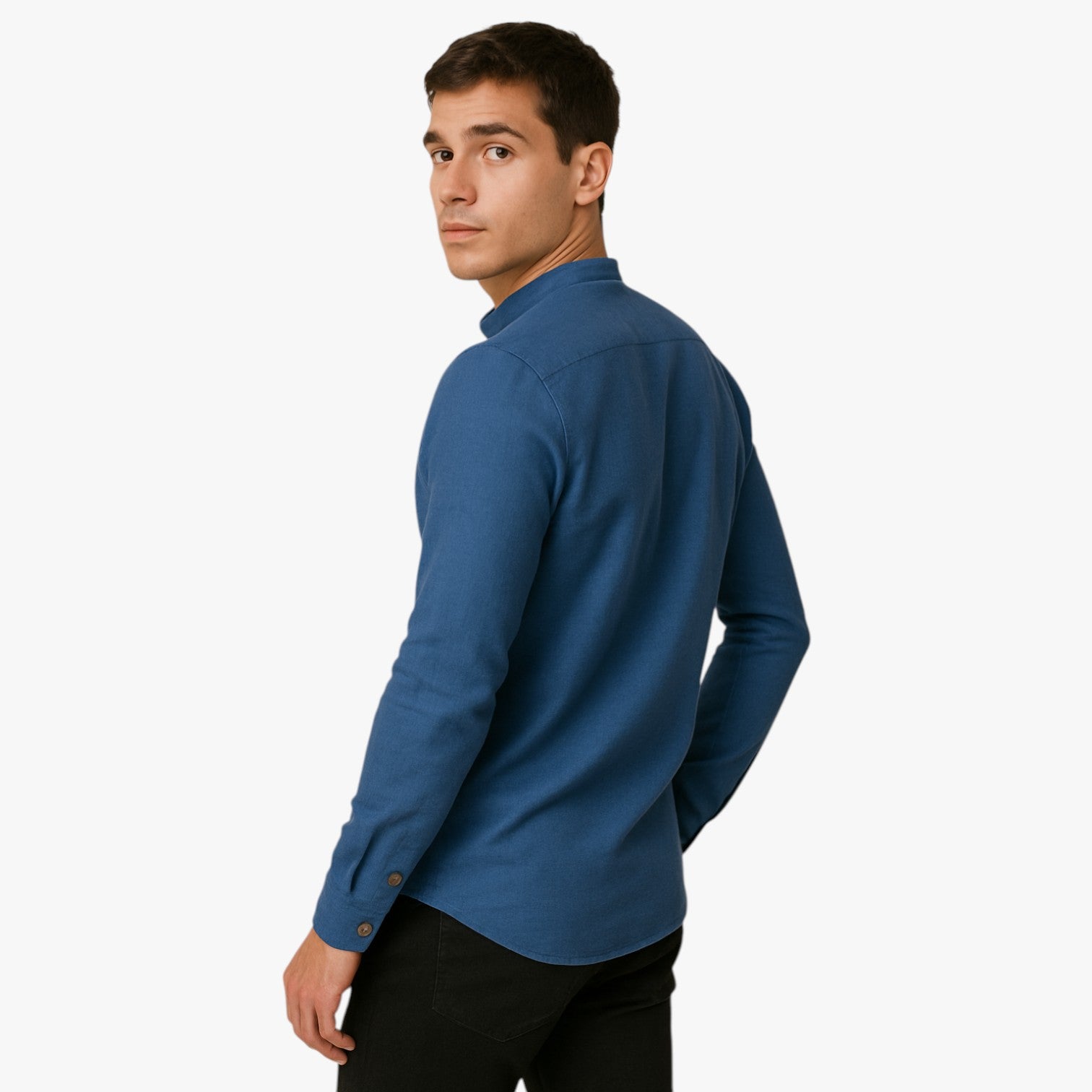 Camicia da uomo in cotone e lino - Freschezza primaverile con stile casual - - camicia camicia uomo casual cotone freschezza lino men's sweater men's top primaverile Tops - Concept Palermo