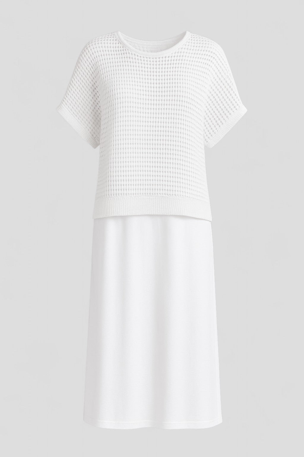 Abito Estivo Donna Midi Elegante in Lino Floreale per Cerimonia - Bianco - abbigliamento donna abito abito elegante abito estivo donna dresses estivo fashion summer midi moda estate outfit estivo stile estivo vestito fresco - Concept Palermo