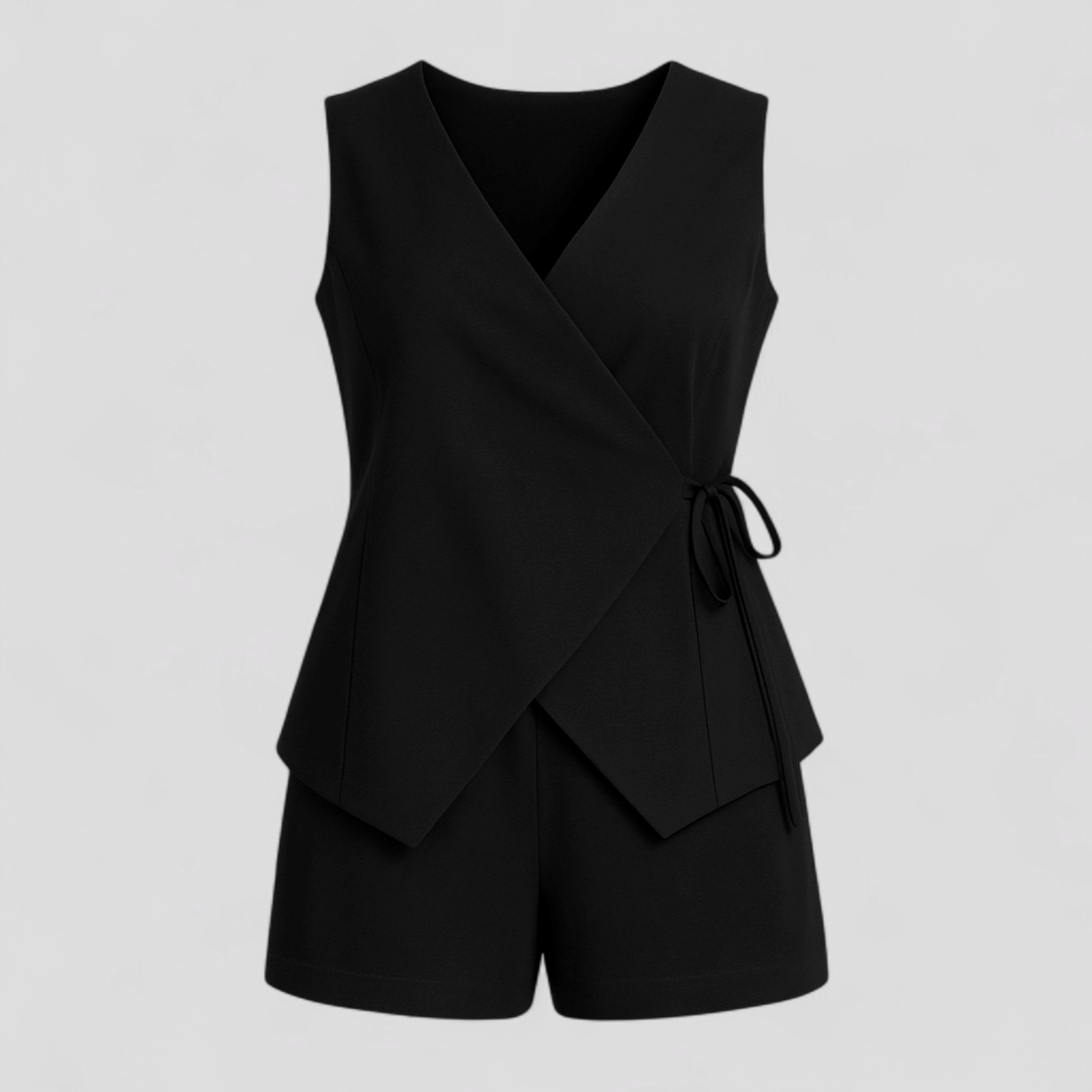 Mono per Donna Minimalista Chic - Nero - abbigliamento casual abito elegante chic donna minimalista moda donna mono mono alla moda mono chic mono donna mono elegante one-pieces outfit sofisticato stile minimalista - Concept Palermo