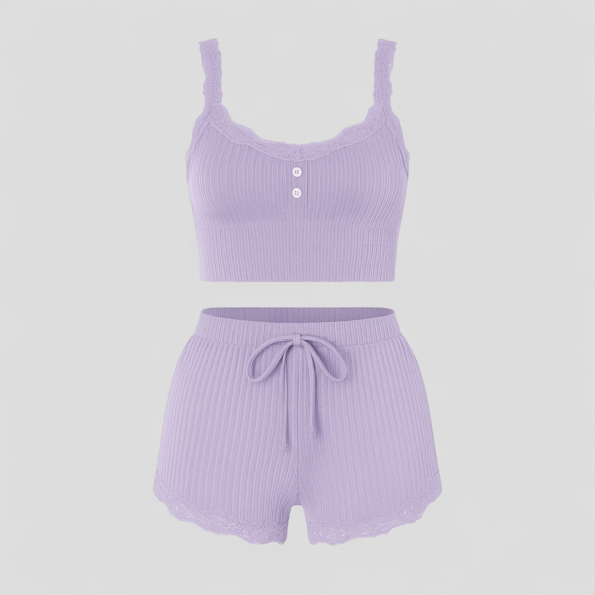 Pigiama Donna Estivo Comodo - Porpora - abbigliamento notte donna estivo outfit sets pigiama pigiama comodo pigiama cotone pigiama donna pigiama elegante pigiama estate pigiama traspirante pijamas donna set pigiama estivo sleepwear estivo - Concept Palermo