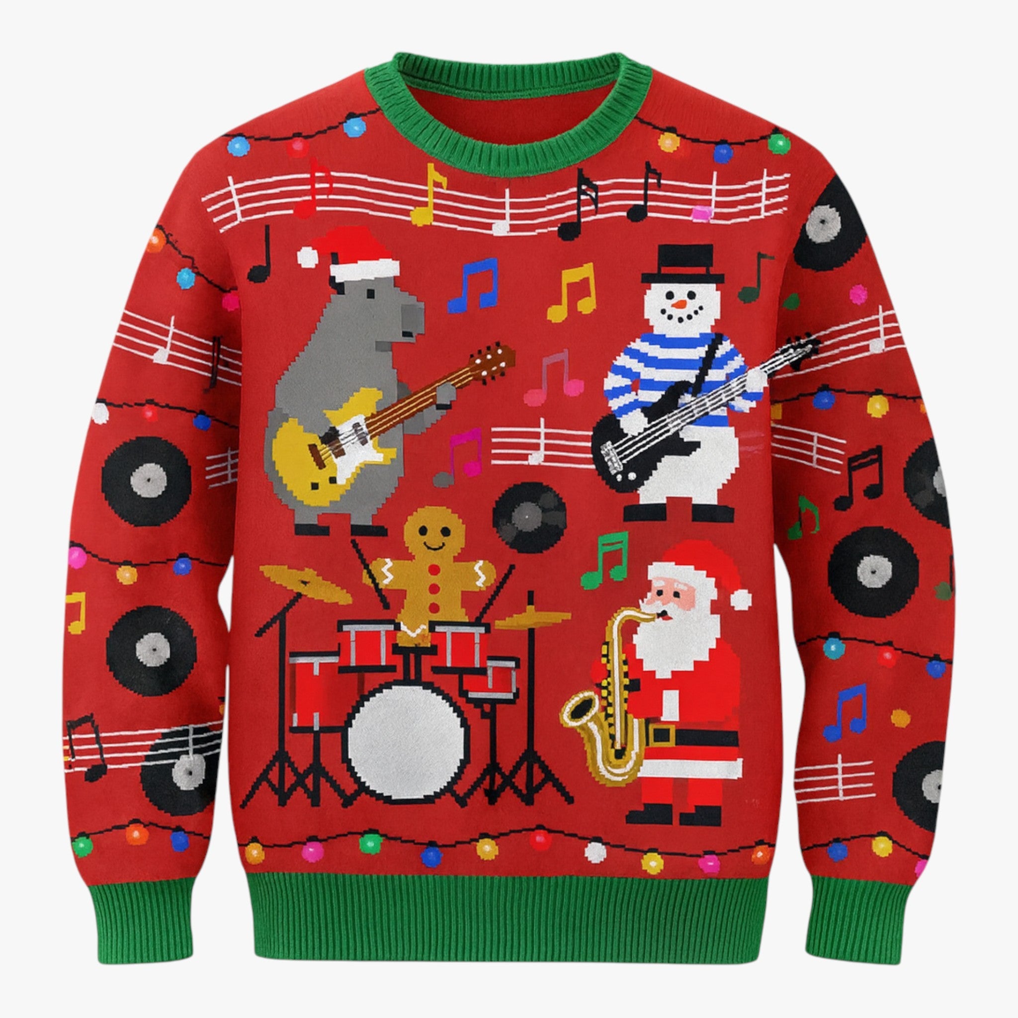 Maglione natalizio per uomo con design di animali per le festività - Design 2 - 3D Print animali Casual design Dierenontwerp Feestdagen festività Kawaii Dieren Kersttrui Lange Mouwen maglione maglione natalizio natalizio Ugly Christmas Sweater uomo Volwassenen Wintergarderobe - Concept Palermo