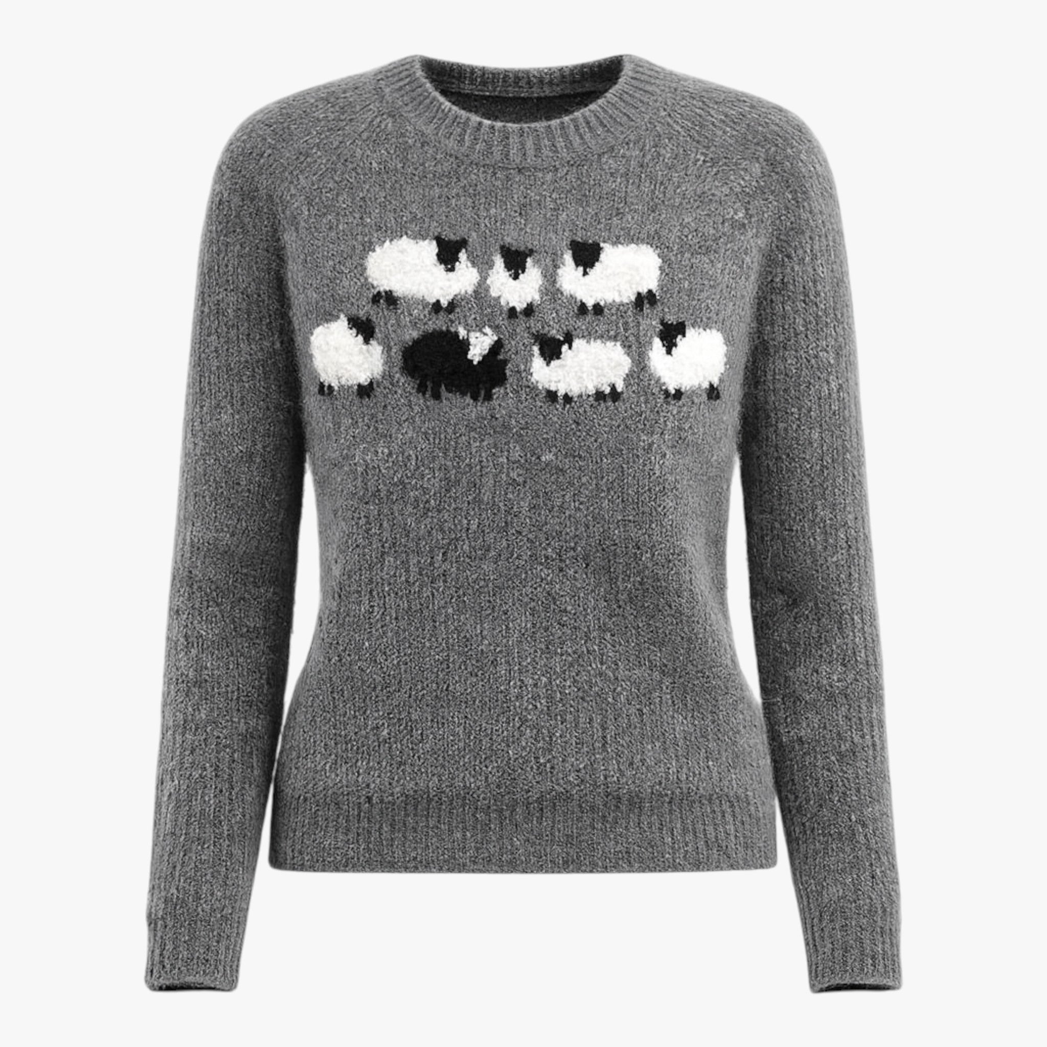 Maglione Retrò e Confortevole per un Effetto Chic Uomo - Grigio - chic confortevole effetto knitted sweaters maglione maglione retr P001 retr Retro sweaters sweater sweaters uomo women cardigan women sweater - Concept Palermo