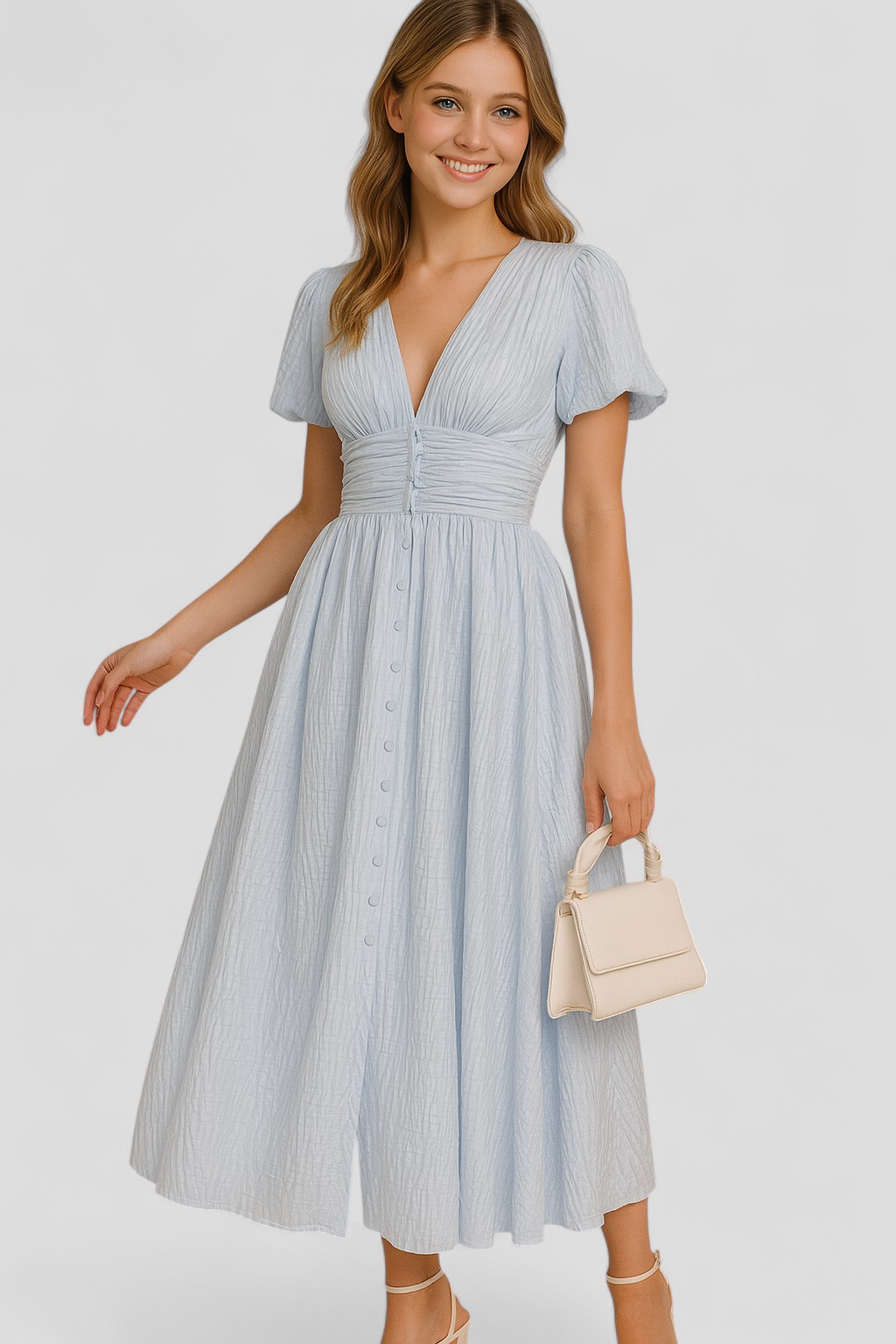Abito Donna Maxi - - abito abito da donna abito donna abito estivo abito fantastico abito leggero abito maxi abito romantico donna dresses maxi dress vestito con maniche a sbuffo vestito elegante vestito per eventi - Concept Palermo