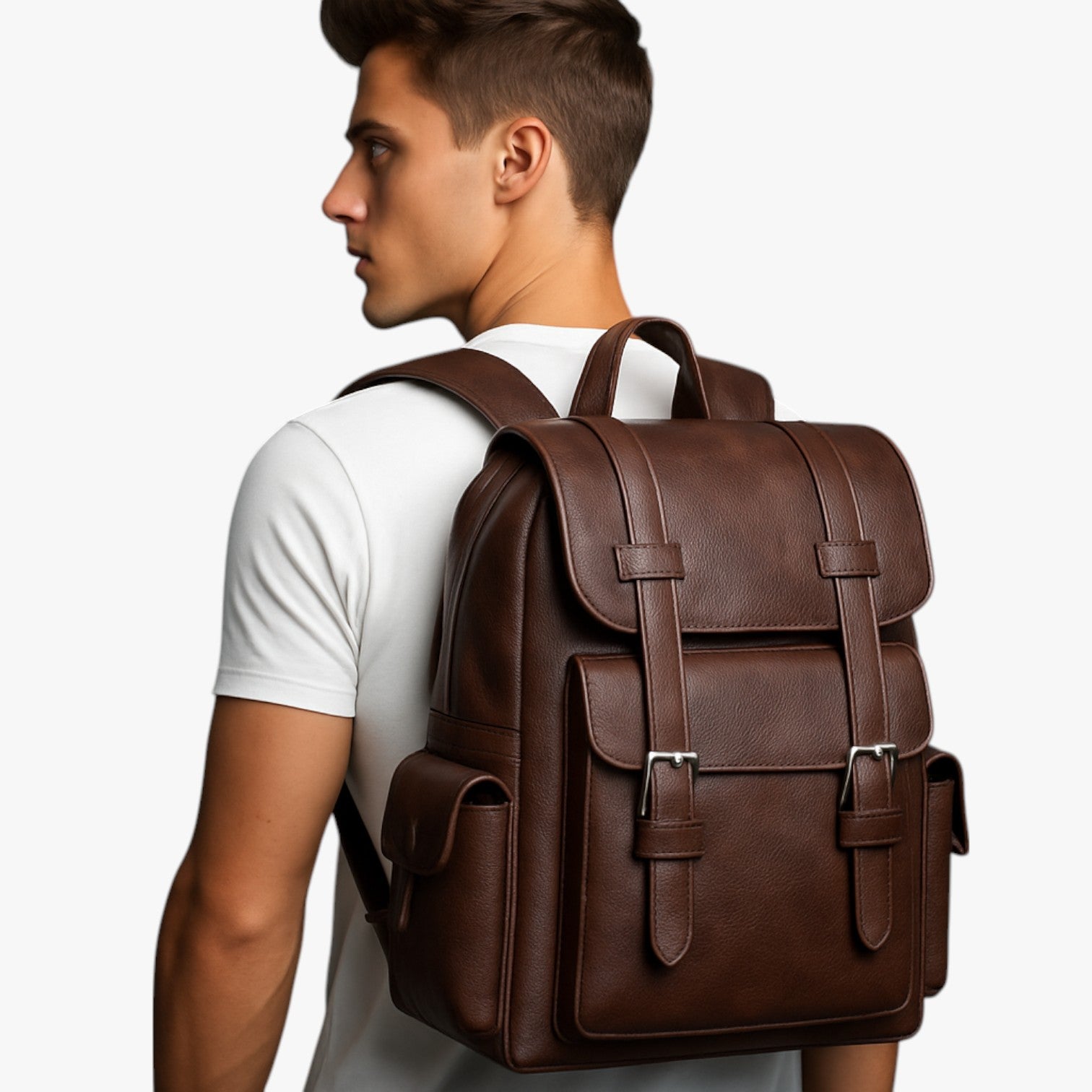 Zaino impermeabile in pelle PU per laptop: stile e protezione Uomo - - Backpack bags bags for men impermeabile laptop mens bag pelle protezione stile uomo zaino - Concept Palermo