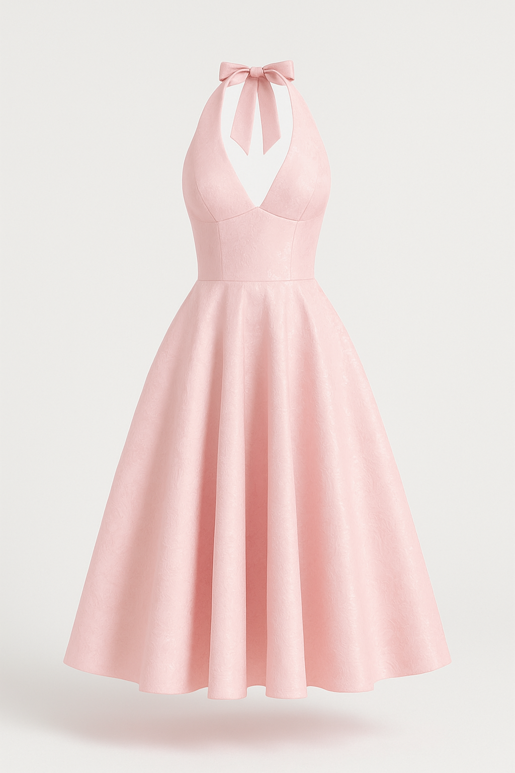 Abito Midi Donna Elegante con Schiena Scoperta, Vestito Estivo Casual - Rosa - abito abito elegante abito midi corsetto donna dresses gonna leggera look sofisticato midi moda femminile schiena schiena scoperta scoperta tessuto luminoso vestito da cerimonia vestito per occasioni speciali - Concept Palermo