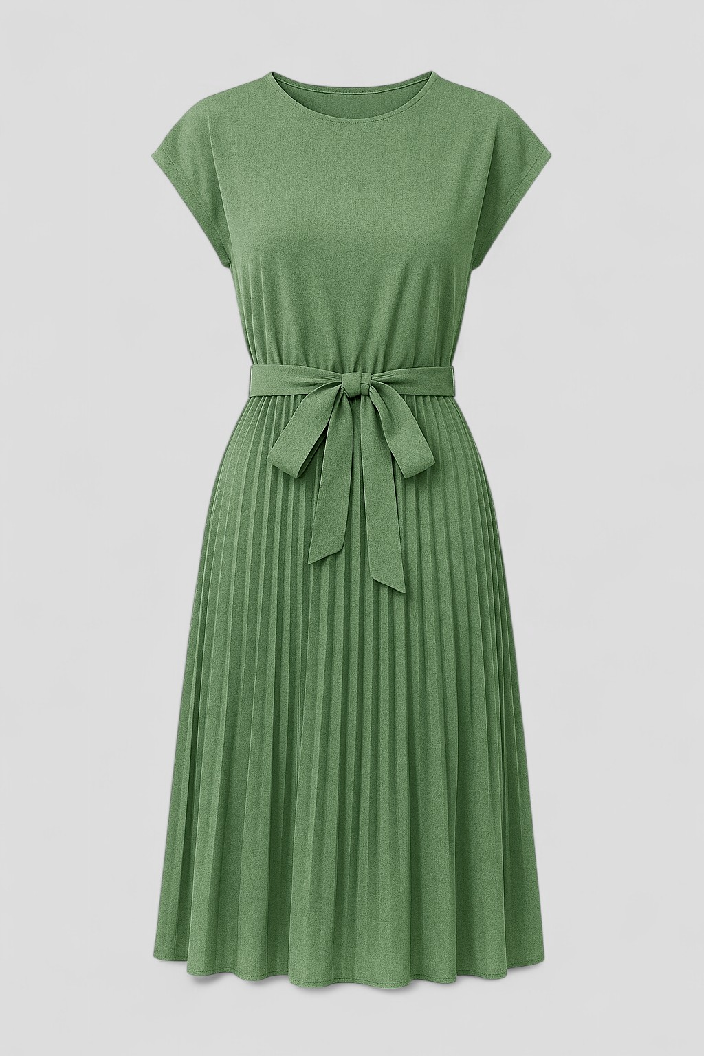 Abito Estivo Leggero Donna in Cotone Floreale Scollato per Spiaggia e Vacanze - Verde salvia - abbigliamento estivo abito abito casual abito donna abito elegante abito estivo abito versatile donna dresses estivo fashion estivo leggero look estivo moda estiva vestito leggero - Concept Palermo