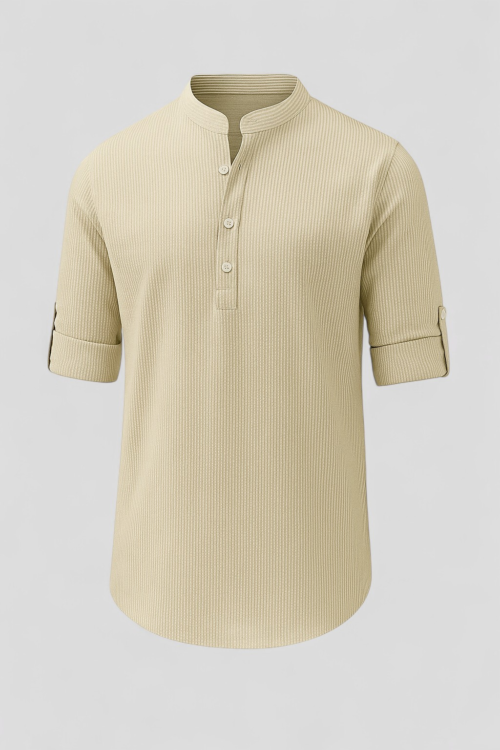 Camicia Uomo Estiva e Confortevole - Beige - abbigliamento casual uomo abbigliamento elegante uomo camicia camicia comoda camicia estiva uomo camicia per lavoro camicia per ogni occasione camicia traspirante camicia uomo confortevole estiva look raffinato men's top clothes stile versatile taglie uomo S-5XL uomo - Concept Palermo