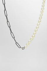 Lana ketting met gemengde schakels en kettinkje