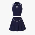 Estilo y soporte – Conjunto de tenis para mujer de 2 piezas con top acolchado