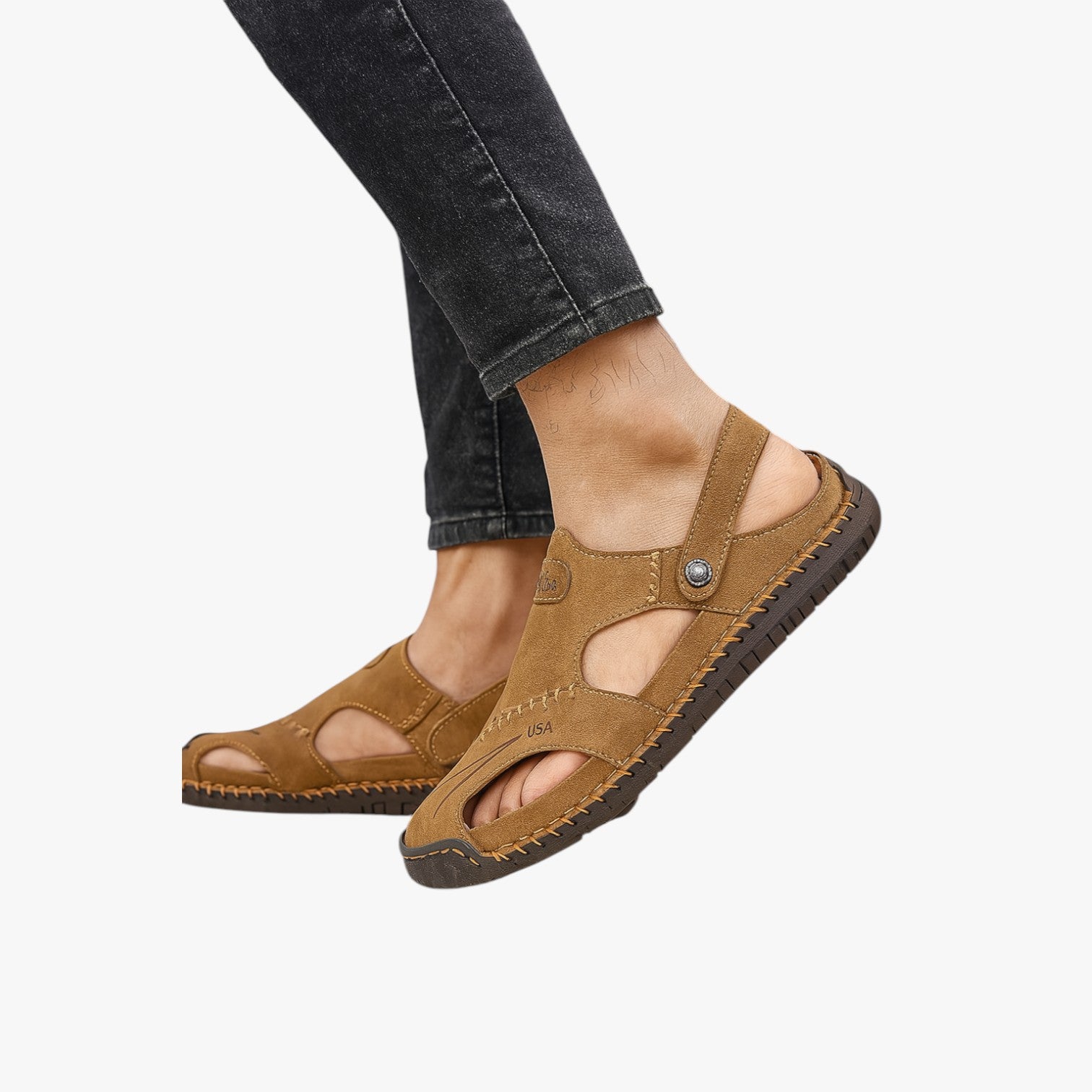Sandali estivi da uomo - Pelle traspirante e suola antiscivolo per un tocco di stile - - antiscivolo casual sandals estivi pelle sandali sandali estivi sandals stile stylish sandals suola women sandals - Concept Palermo