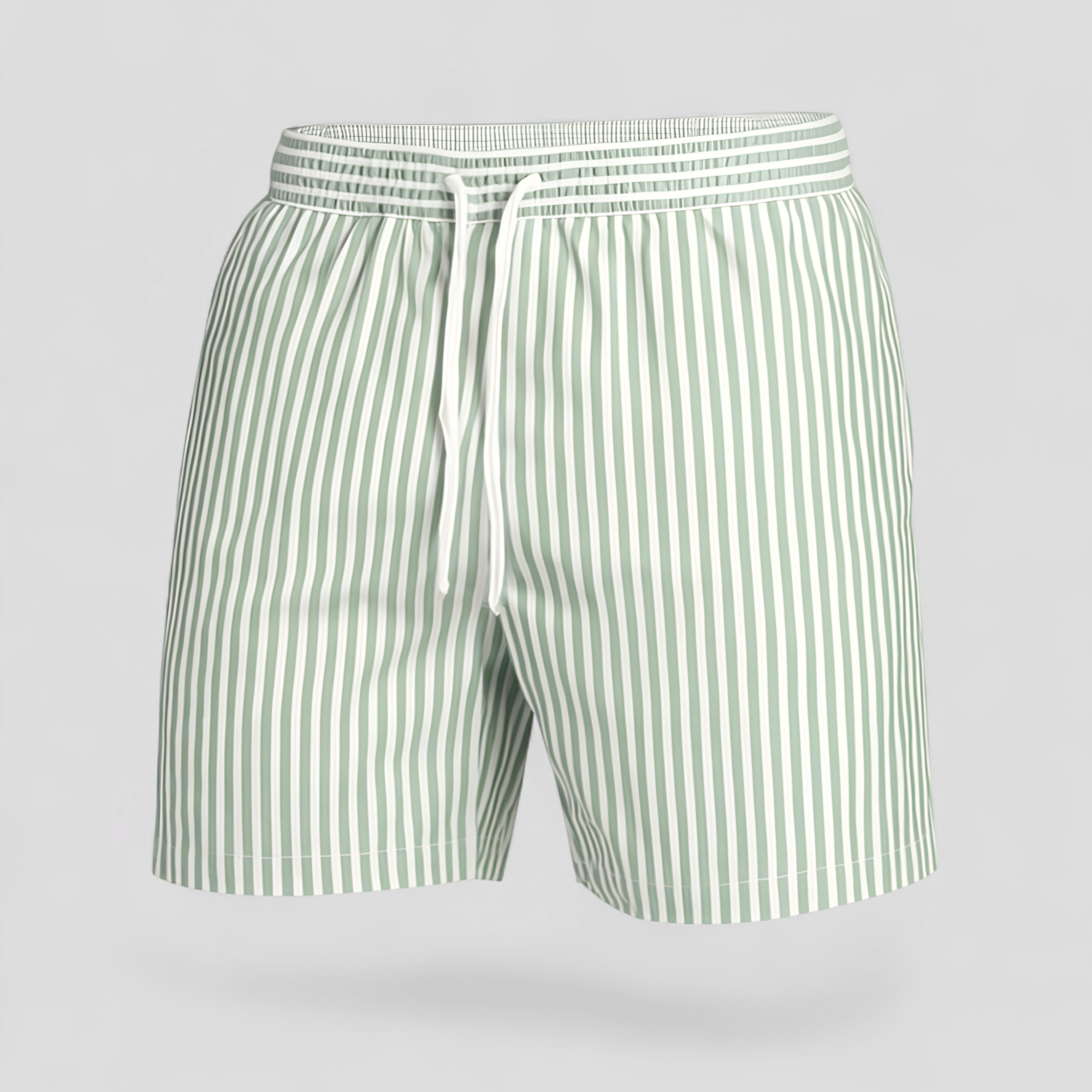 Costume Uomo Stripes Confortevole Estivo - Verde - abbigliamento piscina confortevole costume costume uomo costumi a righe costumi da bagno uomo costumi da mare costumi da spiaggia costumi estivi estivo moda estiva shorts shorts da bagno stile marittimo stripes tessuto ad asciugatura rapida uomo - Concept Palermo