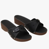 Comfortabele zomersandalen voor dames van zacht leer, diverse kleuren en maten