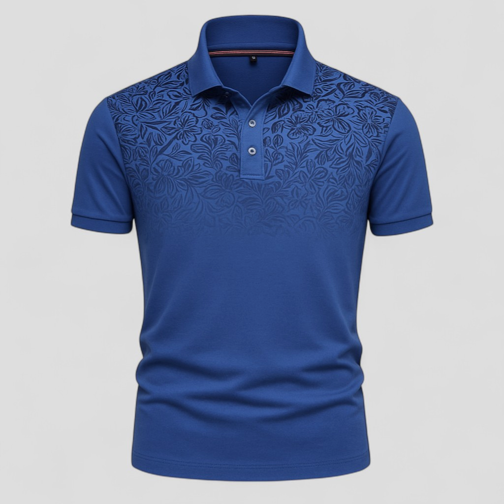 Polo Uomo Manica Corta Estiva Stile Gradiente Cotone - JeansBlu - abbigliamento casual uomo camicia estiva corta cotone estiva gradiente manica men's top clothes polo polo comfort e traspirabilità polo cotone misto polo estiva uomo polo lavabile in lavatrice polo maniche corte polo moda estate polo stampa gradiente polo trendy polo uomo - Concept Palermo