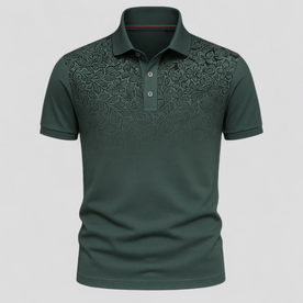 Polo Uomo Manica Corta Estiva Stile Gradiente Cotone - Verde - abbigliamento casual uomo camicia estiva corta cotone Cotton estiva gradiente manica Men men's top clothes polo polo comfort e traspirabilità polo cotone misto polo estiva uomo polo lavabile in lavatrice polo maniche corte polo moda estate polo stampa gradiente polo trendy polo uomo Solid Spring Summer - Concept Palermo