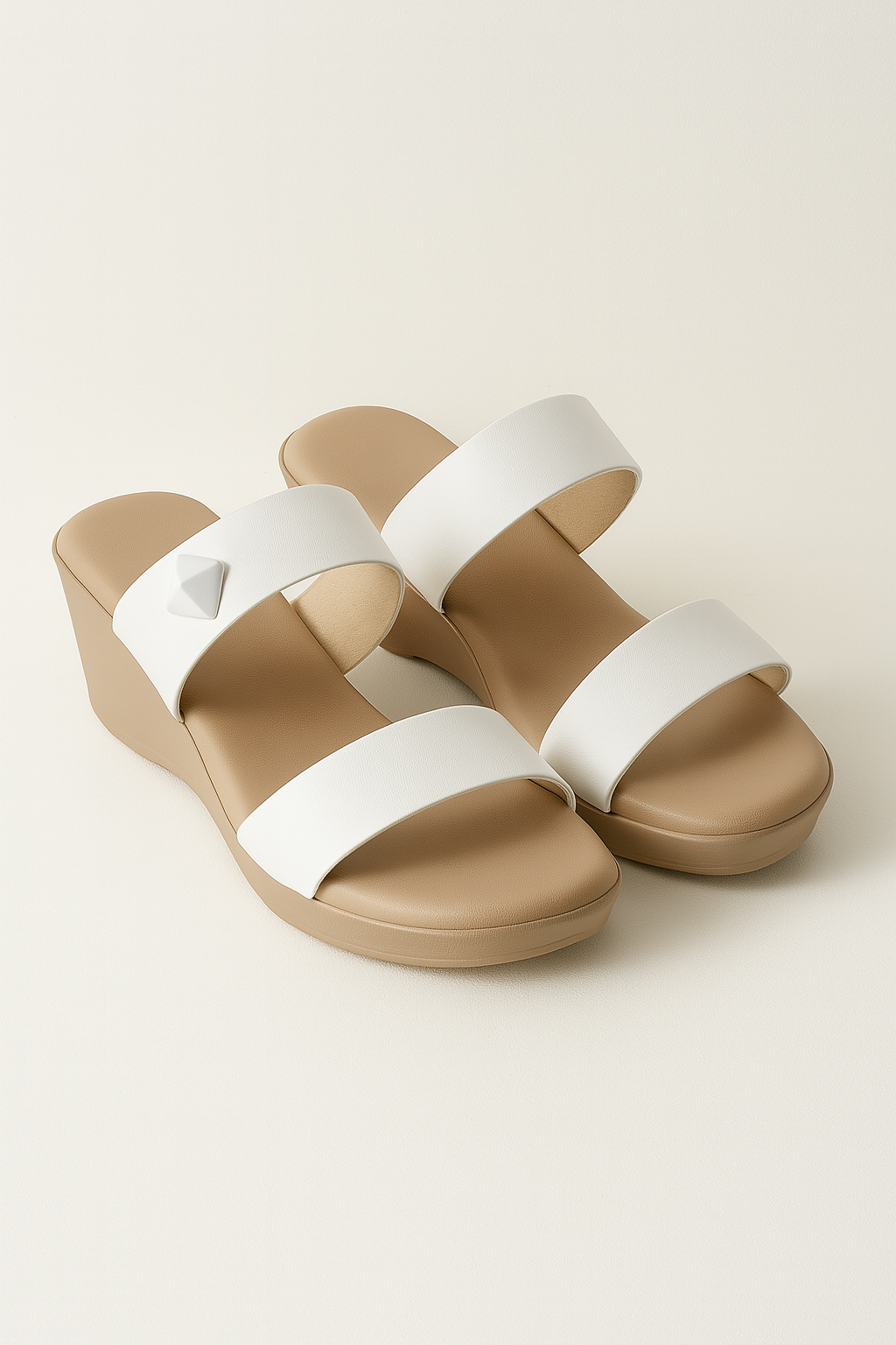 Décolleté donna con tacco alto bianco con dettaglio decorativo - Bianco - comfy sandals decorativo dettaglio donna décolleté décolleté donna fashion sandals open-toe sandals sandals stylish sandals tacco trendy sandals - Concept Palermo