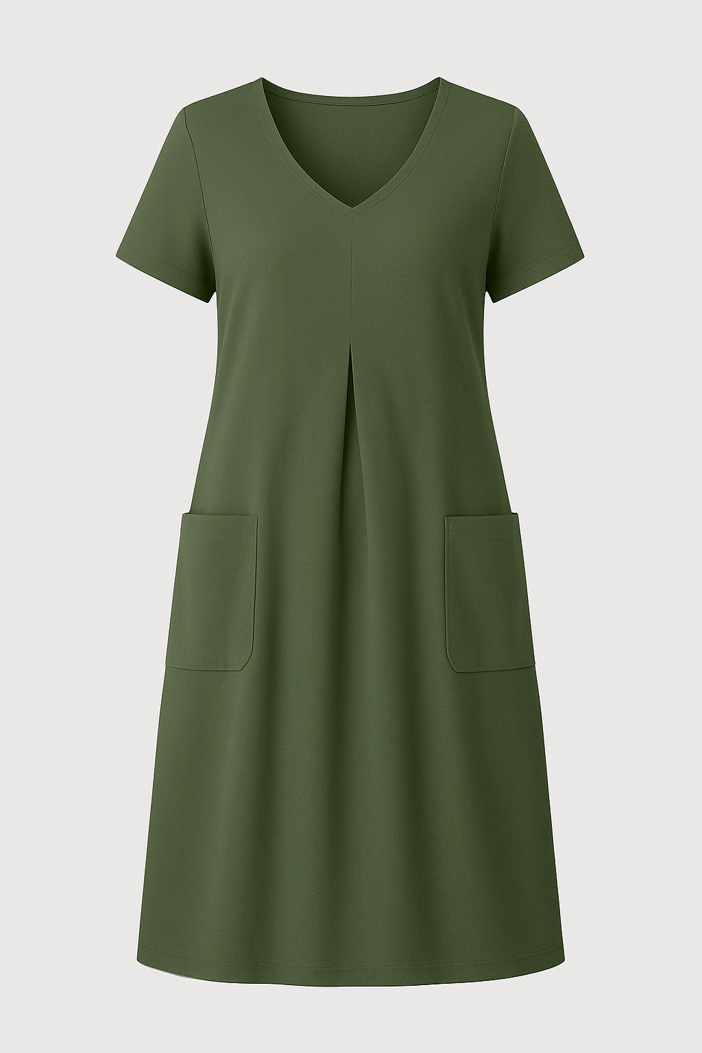 Abito Casual Donna in Maglia a Coste, Vestito Midi Manica Lunga per Autunno/Inverno - Verde - abito abito casual casual donna dress dresses gmc120325 maglia win070325 WOMEN - Concept Palermo