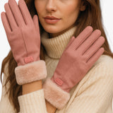 Warme Dames Winterhandschoenen van Pluche met Touchscreen en Winddicht