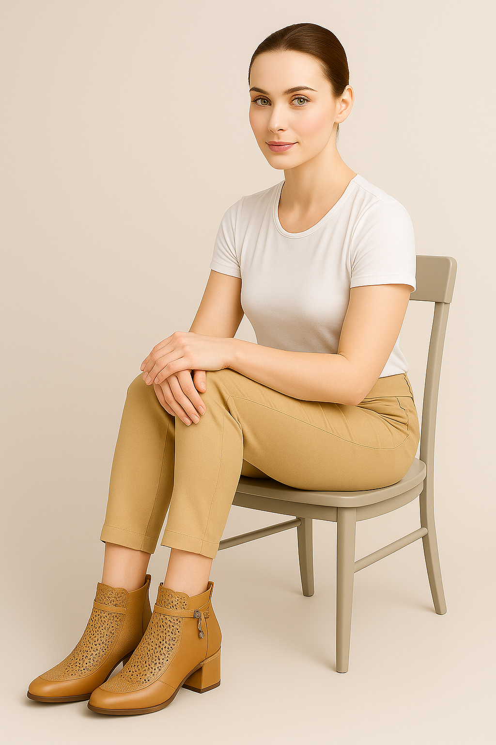 Stivaletti Donna Estivi Traforati con Tacco Medio, Gioiello e Cerniera Laterale - - BOOTS Boots & Shoes dettagli estivi gioiello medio shoes stivaletti stivaletti estivi tacco - Concept Palermo