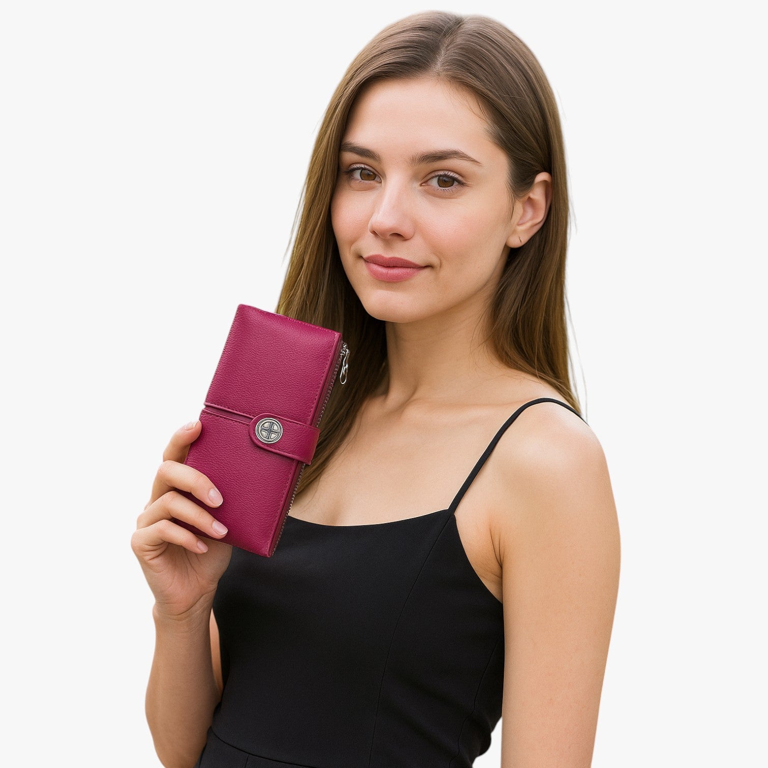 Portafoglio Donna in Pelle con AirTag, Sicuro e Multiuso - - airtag donna multiuso pelle portafoglio portafoglio donna sicuro wallet wallets womens wallet - Concept Palermo