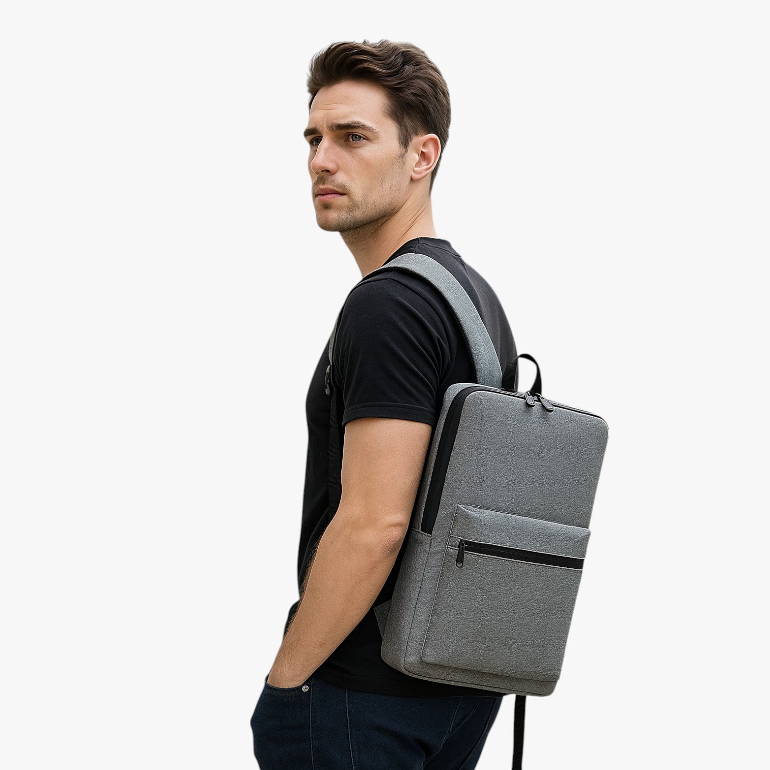 Zainetto Slim Impermeabile per Laptop 14''-15.6'' - - Bags bags for men impermeabile laptop men bag mens bag slim zainetto zainetto slim - Concept Palermo